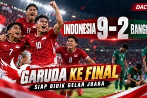 Indonesia 9-2 Bangladesh Garuda ke Final